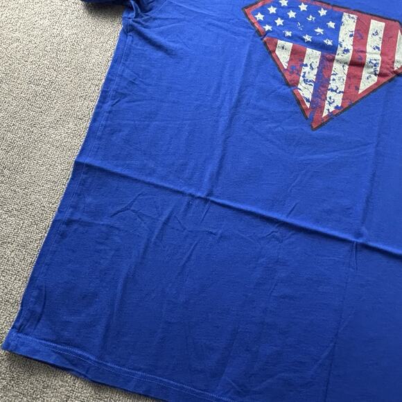 Grunt Style Shirt Adult Extra Large Blue Short Sleeve USA Patriot Casual Men's - Picture 7 of 14